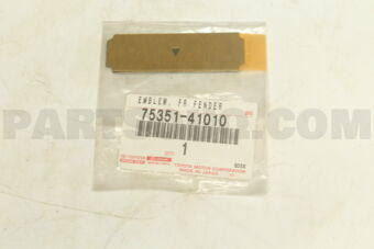 7535141010 Toyota EMBLEM, FRONT FENDER