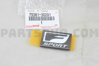 7536130291 PLATE, FRONT FENDER NAME, NO.1