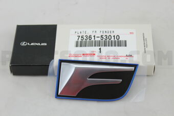 7536153010 PLATE, FRONT FENDER NAME, NO.1