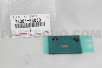 7536153030 PLATE, FRONT FENDER NAME, NO.1
