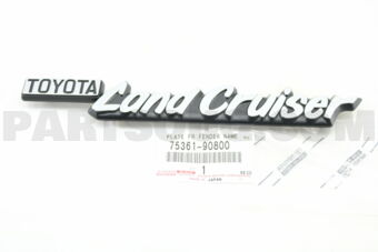7536190800 PLATE, FRONT FENDER NAME, NO.1 (MO