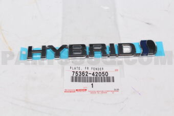 7536242050 Toyota PLATE  FR FENDER