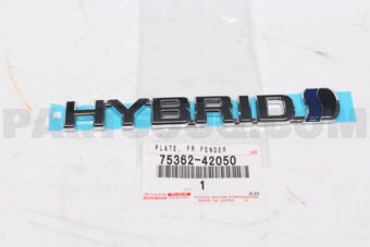 7536242050 Toyota PLATE  FR FENDER