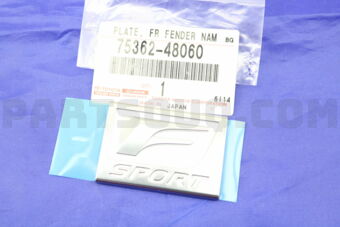7536248060 PLATE, FR FENDER