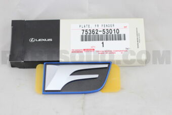 7536253010 PLATE, FRONT FENDER NAME, NO.2