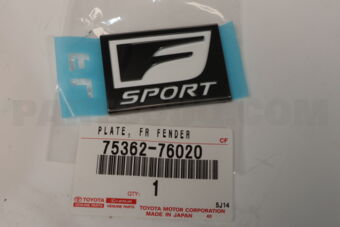7536276020 PLATE  FR FENDER