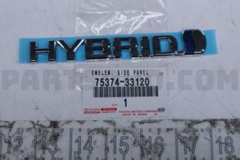 7537433120 Toyota EMBLEM, SIDE PANEL