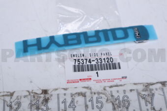 7537433120 Toyota EMBLEM, SIDE PANEL