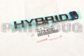 7537447051 EMBLEM, SIDE PANEL