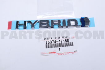 7537447150 Toyota EMBLEM  SIDE PANEL