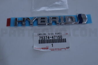 7537447150 Toyota EMBLEM  SIDE PANEL