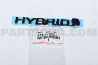 7537452020 EMBLEM, SIDE PANEL