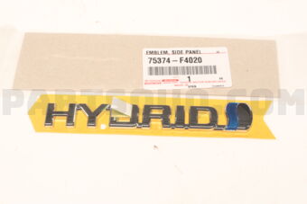 75374F4020 Toyota EMBLEM  SIDE PANEL