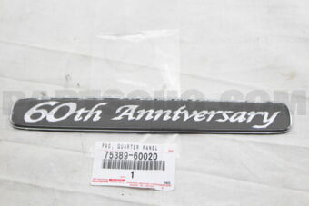 7538960020 PLATE, QUARTER PANEL NAME