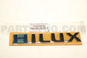 754270K050 PLATE, FRONT DOOR NAME