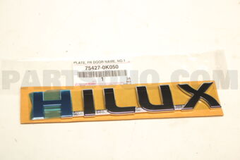 754270K050 PLATE, FRONT DOOR NAME