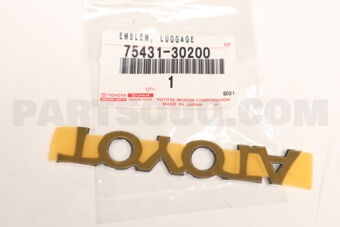 7543130200 EMBLEM, LUGGAGE COMPARTMENT DOOR
