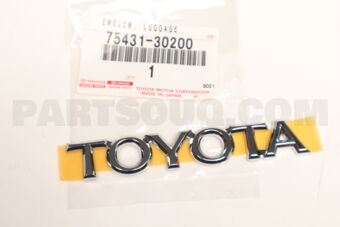 7543130200 EMBLEM, LUGGAGE COMPARTMENT DOOR