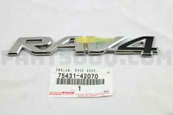 7543142070 EMBLEM, BACK DOOR, NO.1