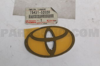 7543152020 Toyota EMBLEM, BACK DOOR, NO.1