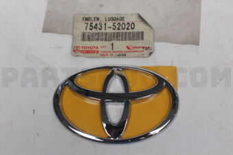 7543152020 Toyota EMBLEM, BACK DOOR, NO.1