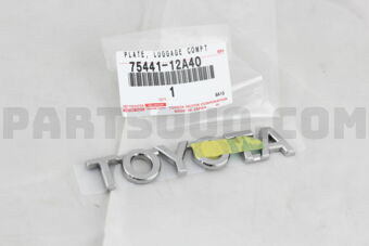 7544112A40 PLATE, BACK DOOR NAME, NO.1