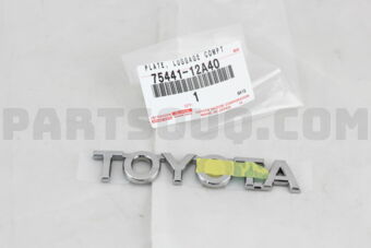 7544112A40 PLATE, BACK DOOR NAME, NO.1