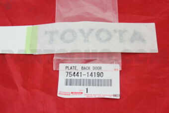 7544114190 PLATE, BACK DOOR NAME