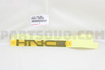 7544126220 PLATE, REAR NAME, NO.1