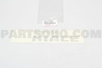 7544126281 PLATE, BACK DOOR NAME