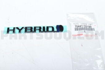 7544133190 PLATE, LUGGAGE COMPT