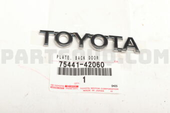 7544142060 PLATE, BACK DOOR NAME