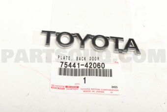 7544142060 PLATE, BACK DOOR NAME