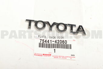 7544142060 PLATE, BACK DOOR NAME