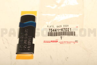 7544147021 Toyota PLATE, BACK DOOR NAME