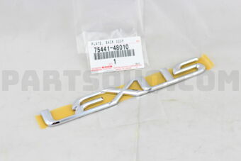 7544148010 PLATE, BACK DOOR NAME, NO.1