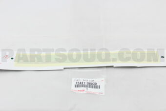 7544158030 PLATE, BACK DOOR NAME