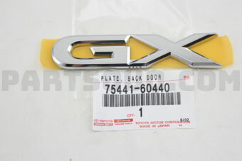 7544160440 PLATE, BACK DOOR NAME