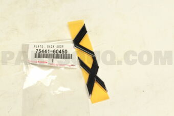 7544160450 PLATE, BACK DOOR NAME