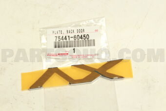 7544160450 PLATE, BACK DOOR NAME