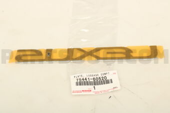 7544160520 PLATE, BACK DOOR NAME