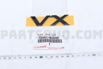 7544160540 Toyota PLATE, BACK DOOR NAME