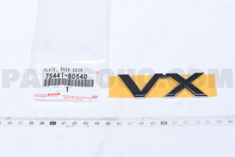 7544160540 Toyota PLATE, BACK DOOR NAME