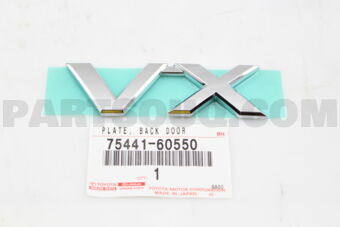 7544160550 PLATE, BACK DOOR NAME