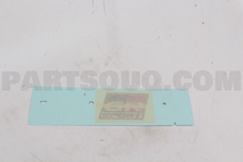 7544160730 Toyota PLATE  BACK DOOR
