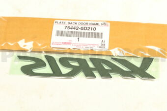 754420D210 PLATE, BACK DOOR NAME, NO.2