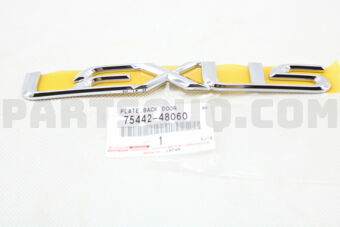 7544248060 PLATE, BACK DOOR NAME, NO.2