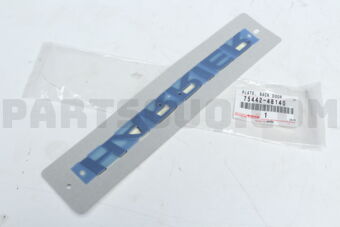 7544248140 PLATE, BACK DOOR NAME, NO.2