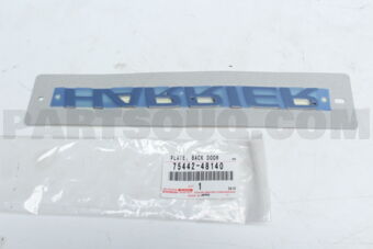 7544248140 PLATE, BACK DOOR NAME, NO.2