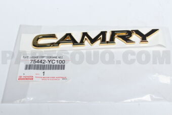 75442YC100 PLATE, BK DR NAME